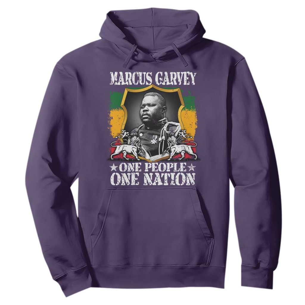Marcus Garvey Hoodie One People One Nation Jamaica Legends Rasta