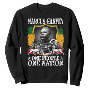 Marcus Garvey Sweatshirt One People One Nation Jamaica Legends Rasta
