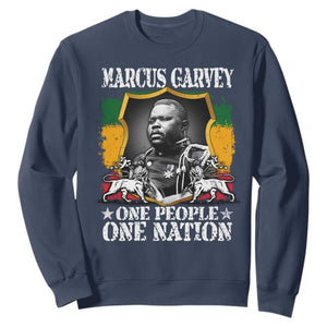 Marcus Garvey Sweatshirt One People One Nation Jamaica Legends Rasta