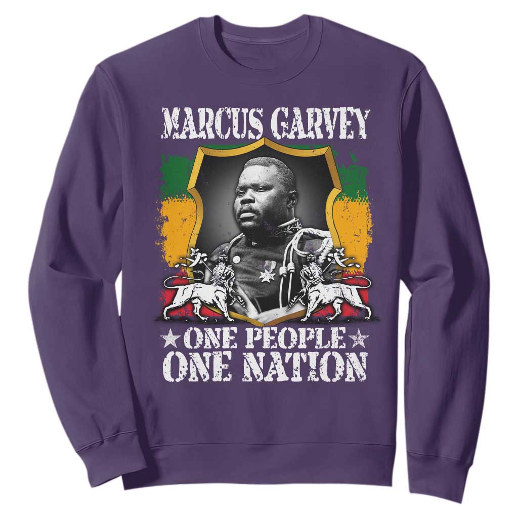Marcus Garvey Sweatshirt One People One Nation Jamaica Legends Rasta