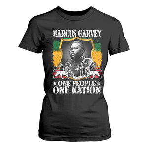 Marcus Garvey T Shirt For Women One People One Nation Jamaica Legends Rasta