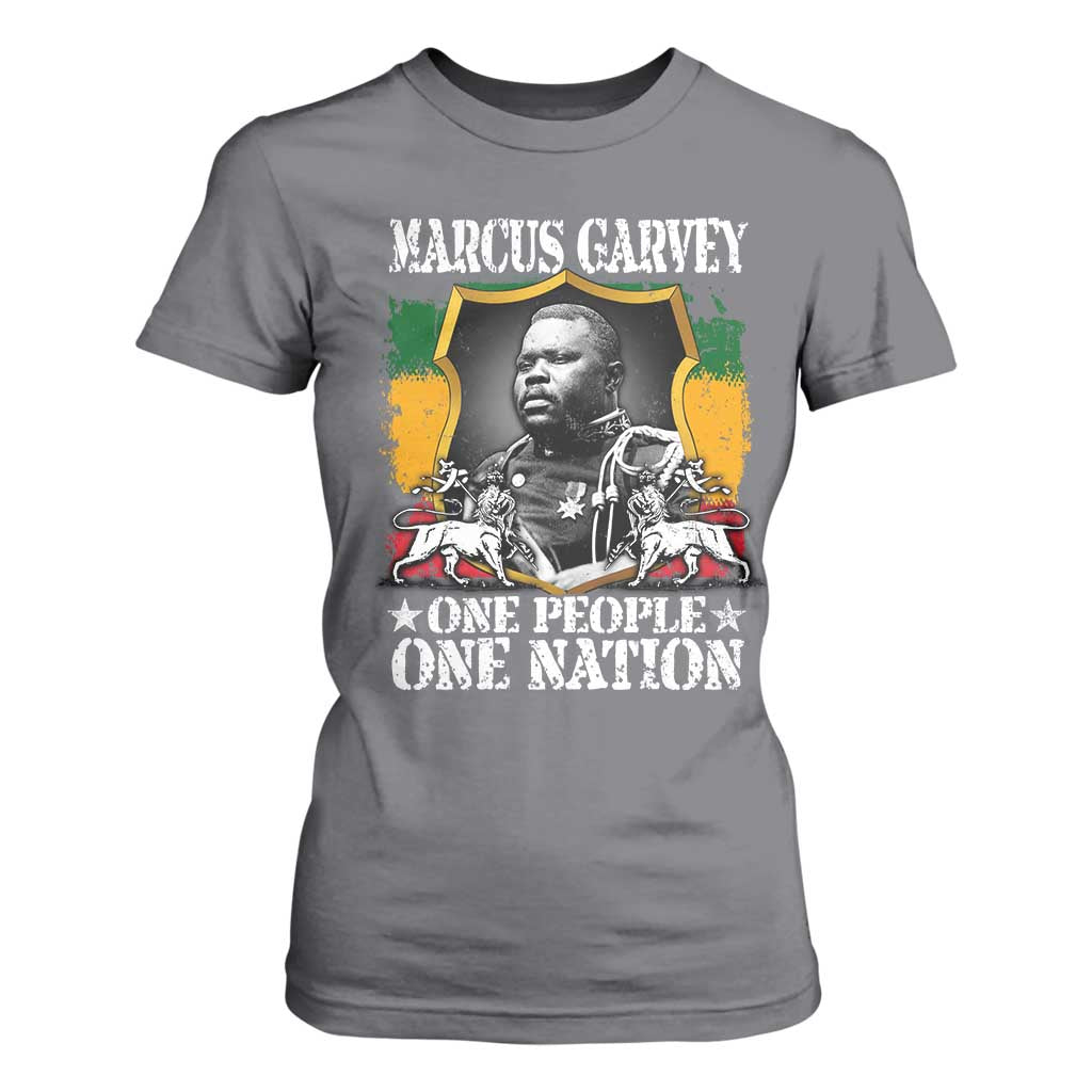 Marcus Garvey T Shirt For Women One People One Nation Jamaica Legends Rasta
