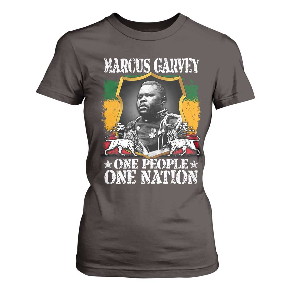 Marcus Garvey T Shirt For Women One People One Nation Jamaica Legends Rasta