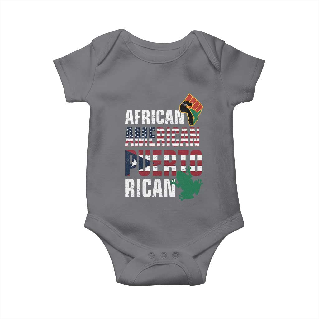 African American Puerto Rican Pride Baby Onesie