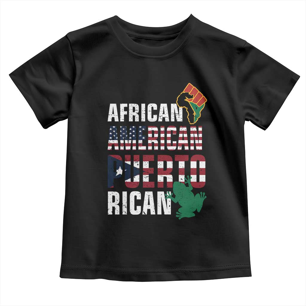 African American Puerto Rican Pride Baby Shirt