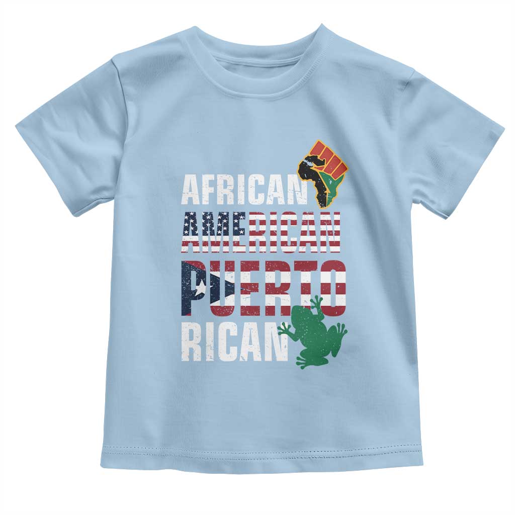 African American Puerto Rican Pride Baby Shirt