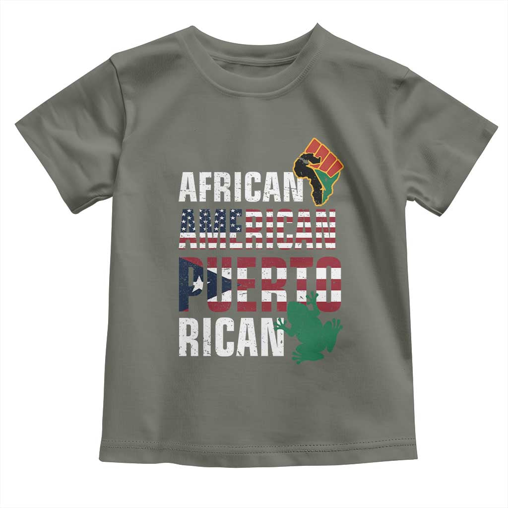 African American Puerto Rican Pride Baby Shirt