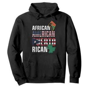 African American Puerto Rican Pride Hoodie