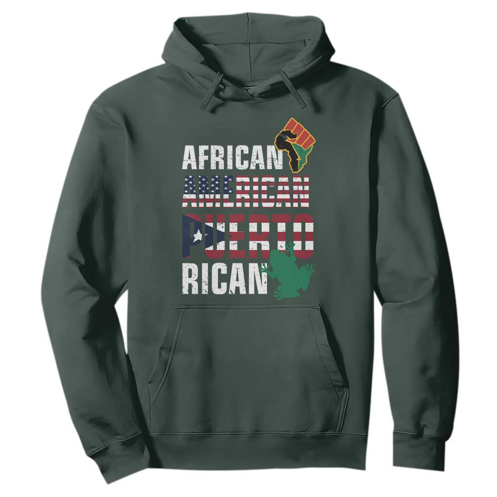 African American Puerto Rican Pride Hoodie