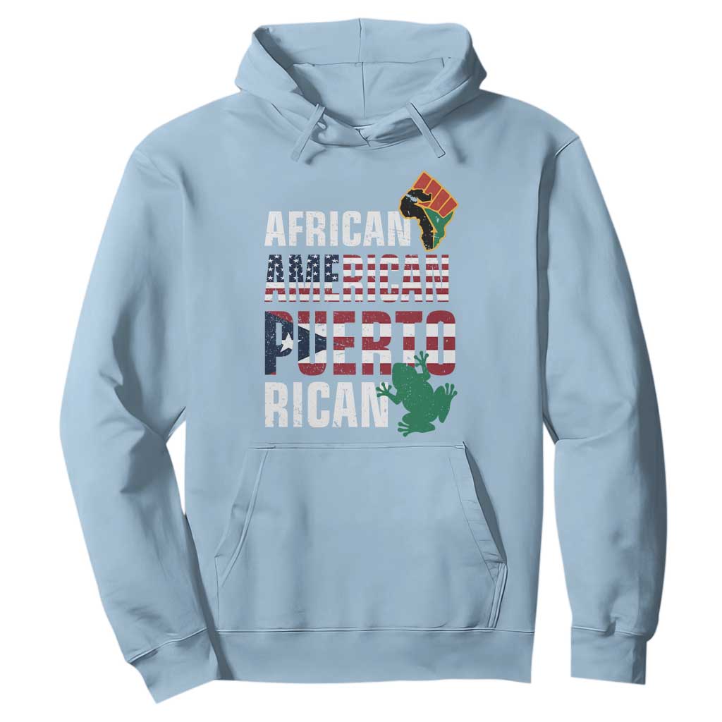 African American Puerto Rican Pride Hoodie