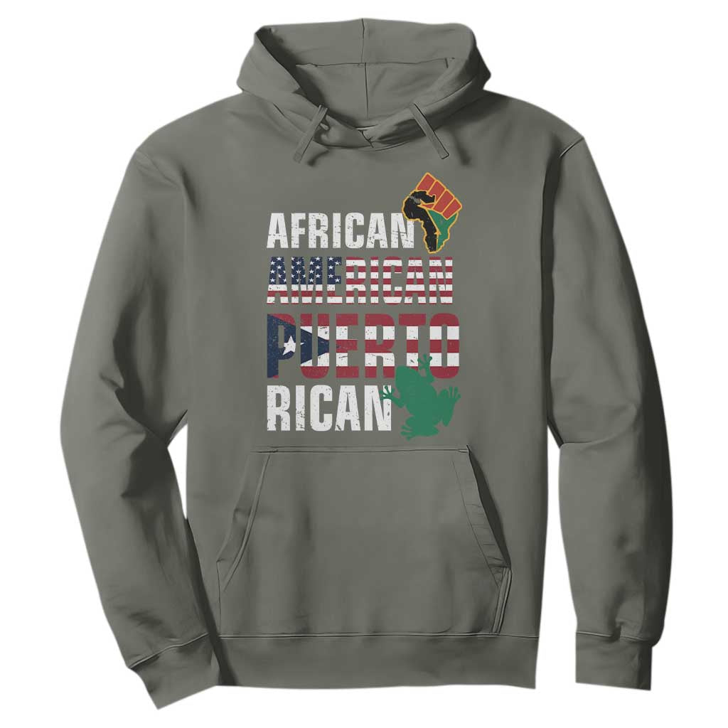 African American Puerto Rican Pride Hoodie