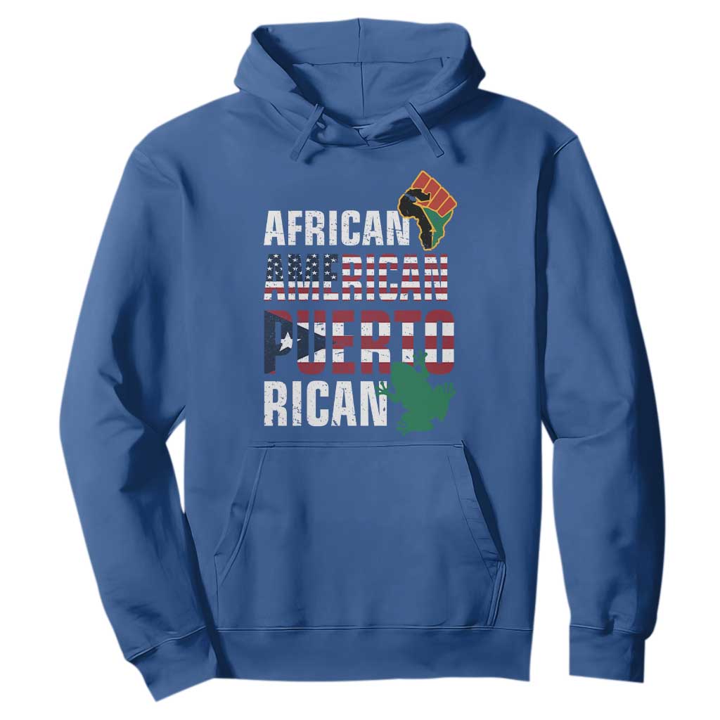 African American Puerto Rican Pride Hoodie