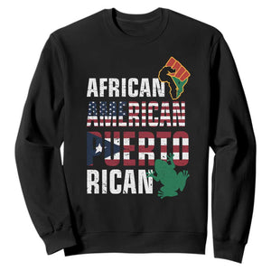 African American Puerto Rican Pride Sweatshirt