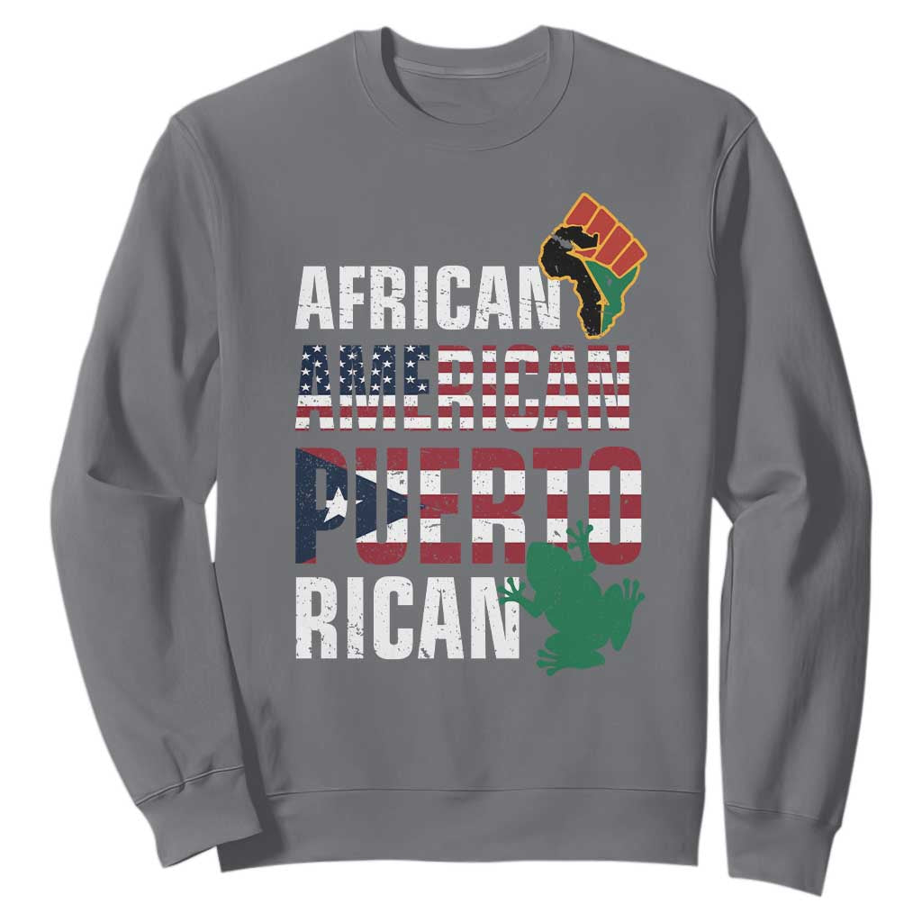 African American Puerto Rican Pride Sweatshirt
