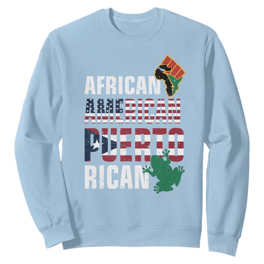 African American Puerto Rican Pride Sweatshirt