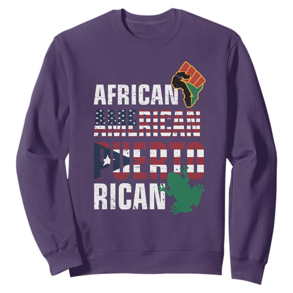 African American Puerto Rican Pride Sweatshirt