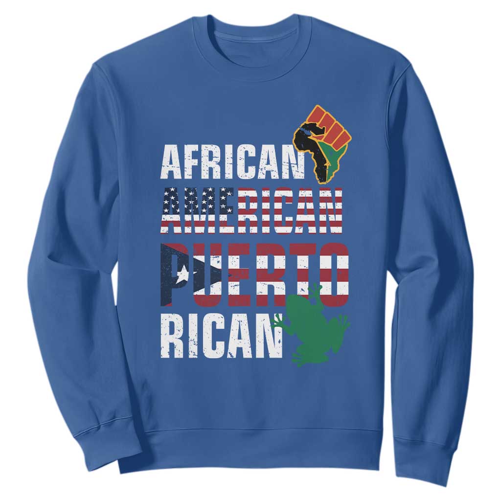 African American Puerto Rican Pride Sweatshirt