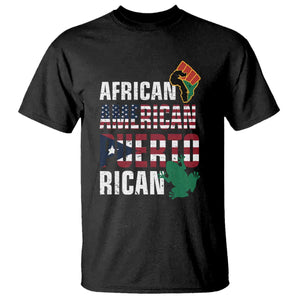 African American Puerto Rican Pride T Shirt