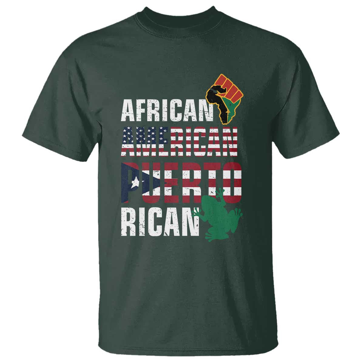 African American Puerto Rican Pride T Shirt