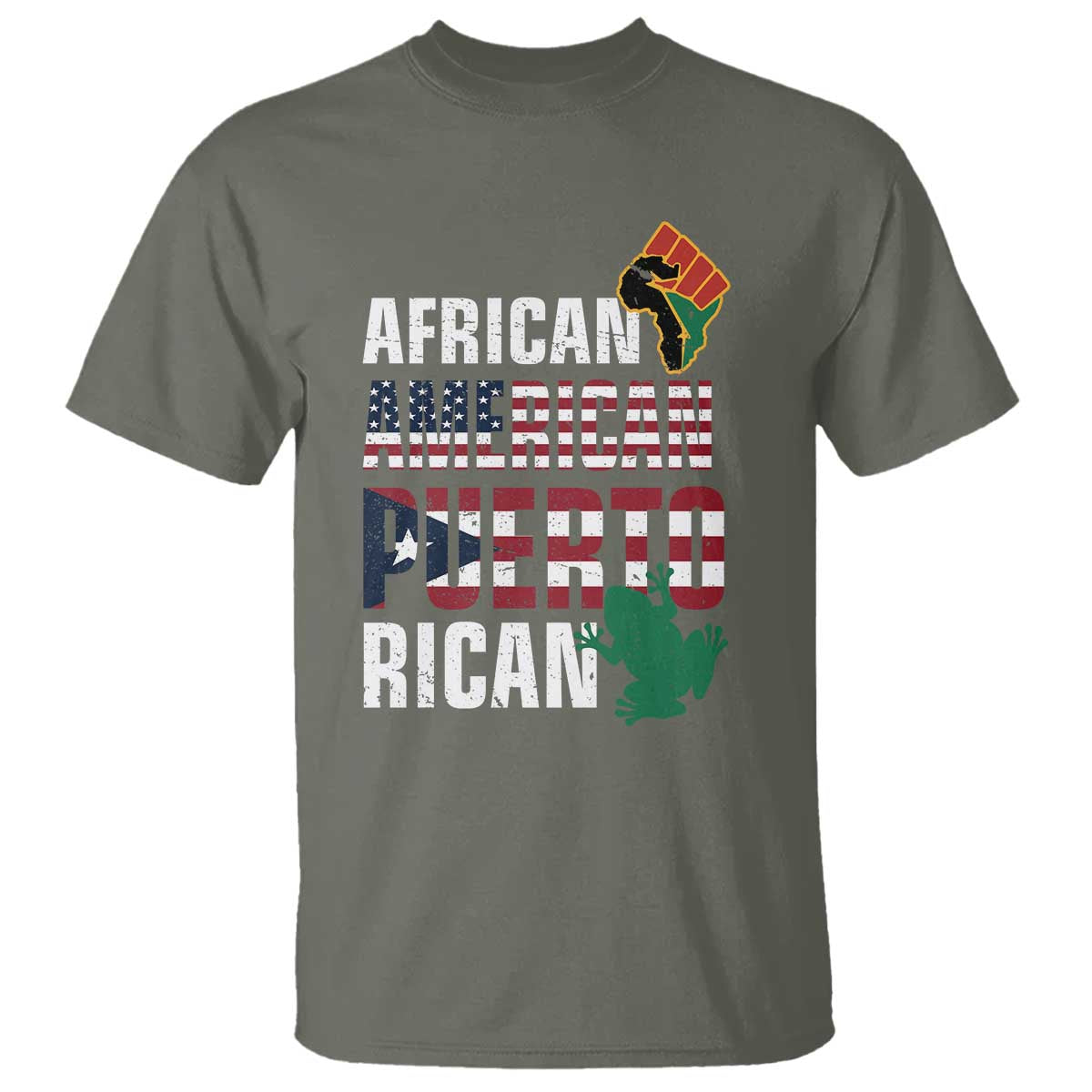 African American Puerto Rican Pride T Shirt