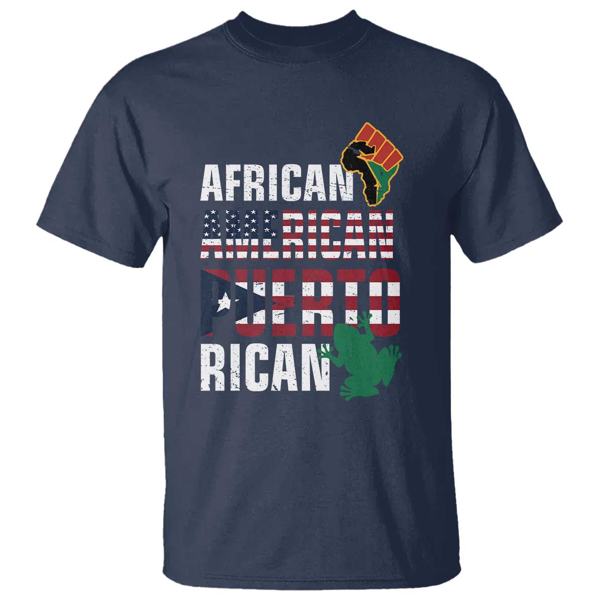 African American Puerto Rican Pride T Shirt