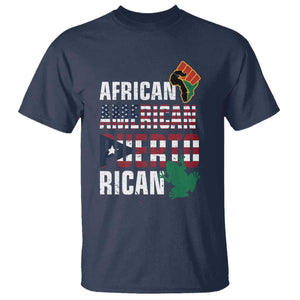 African American Puerto Rican Pride T Shirt