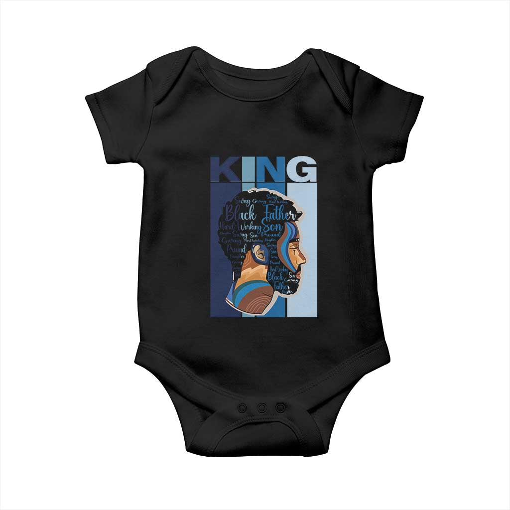 African American Dad Baby Onesie Black History King Father Melanin Pride