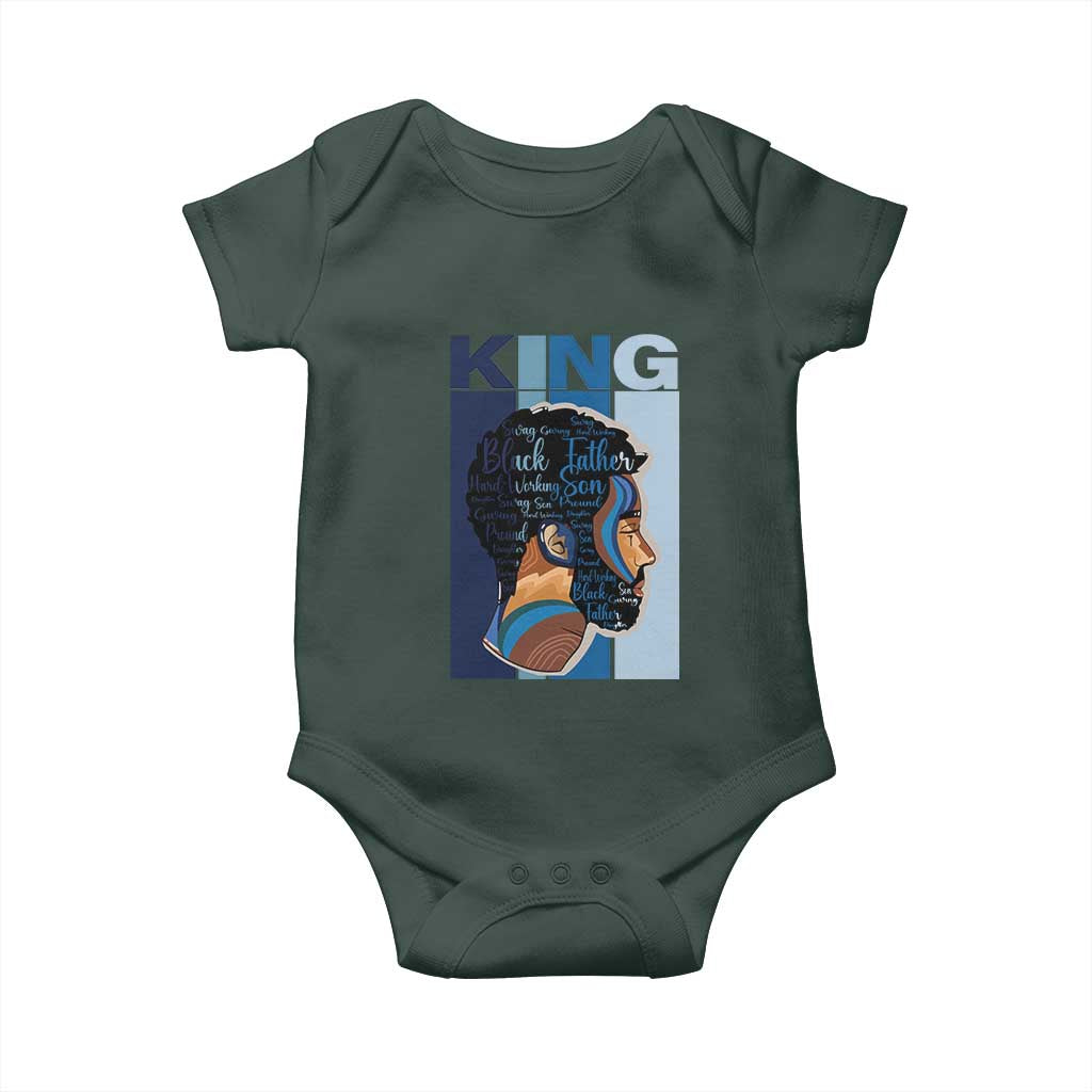 African American Dad Baby Onesie Black History King Father Melanin Pride