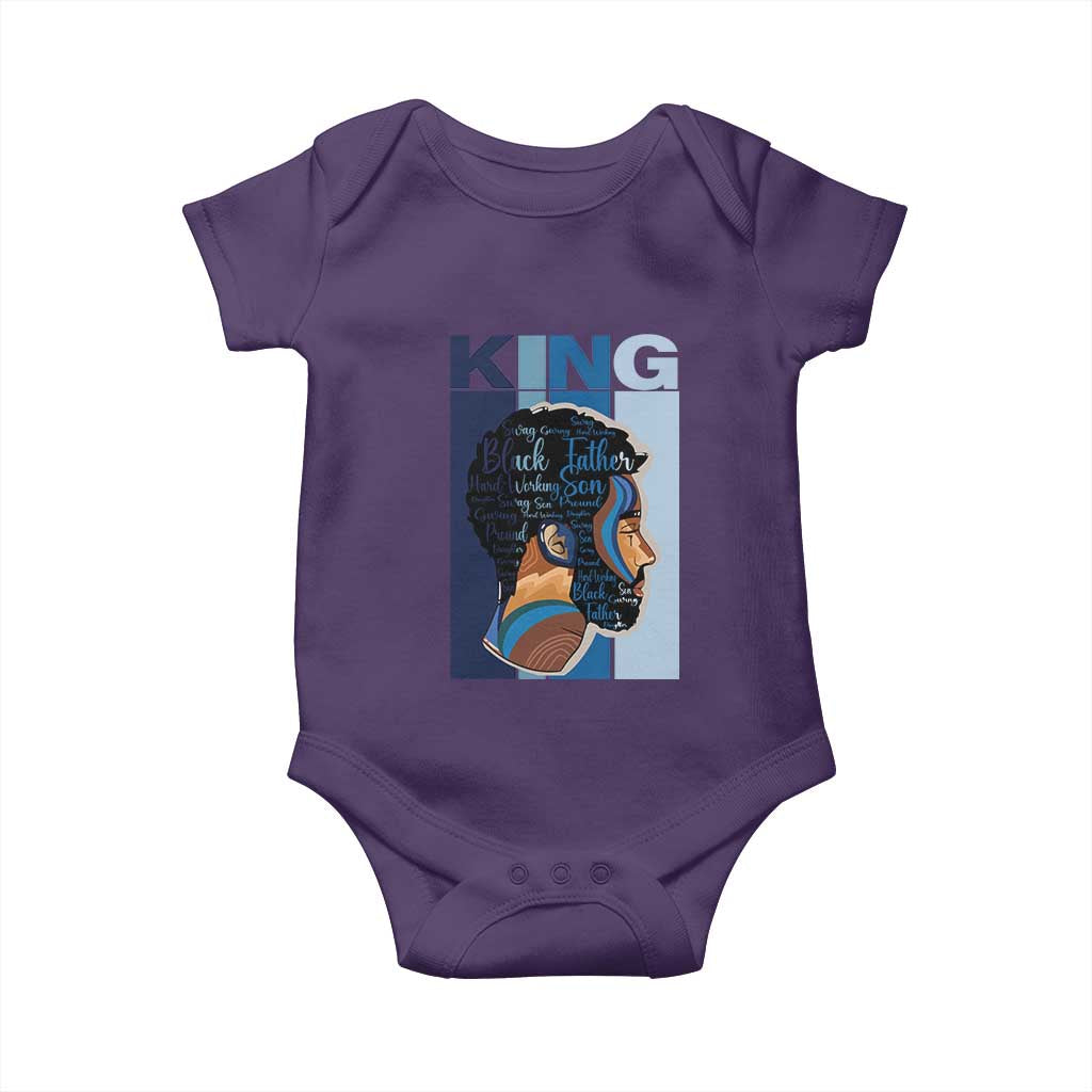 African American Dad Baby Onesie Black History King Father Melanin Pride