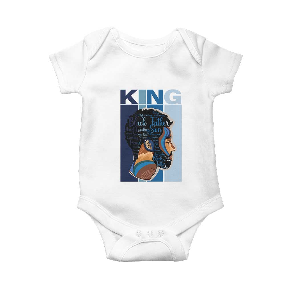African American Dad Baby Onesie Black History King Father Melanin Pride