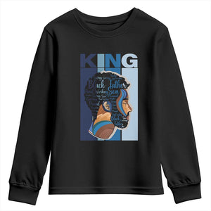 African American Dad Youth Long Sleeve Shirt Black History King Father Melanin Pride