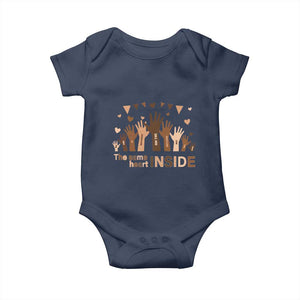 Black Civil Rights Baby Onesie We Can Be Different On The Outside But We Have The Same Heart Black History Month