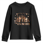 Black Civil Rights Youth Long Sleeve Shirt We Can Be Different On The Outside But We Have The Same Heart Black History Month