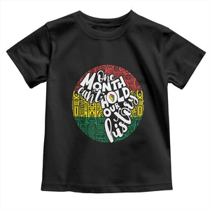 Black Pride Baby Shirt One Month Can't Hold Our History African American