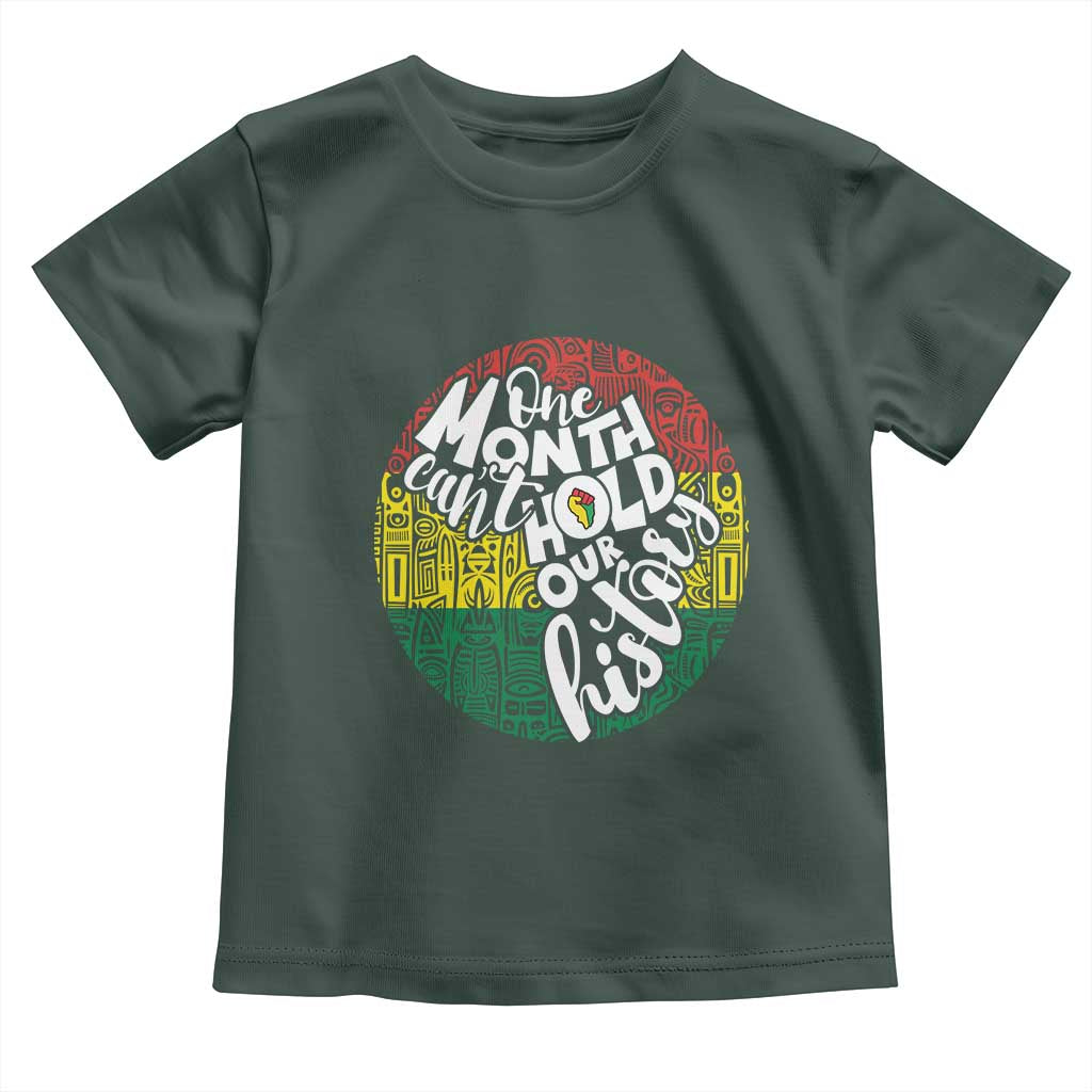 Black Pride Baby Shirt One Month Can't Hold Our History African American