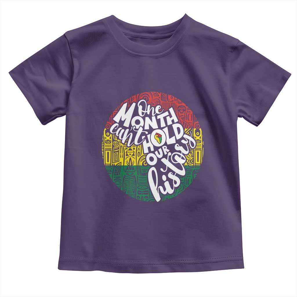 Black Pride Baby Shirt One Month Can't Hold Our History African American