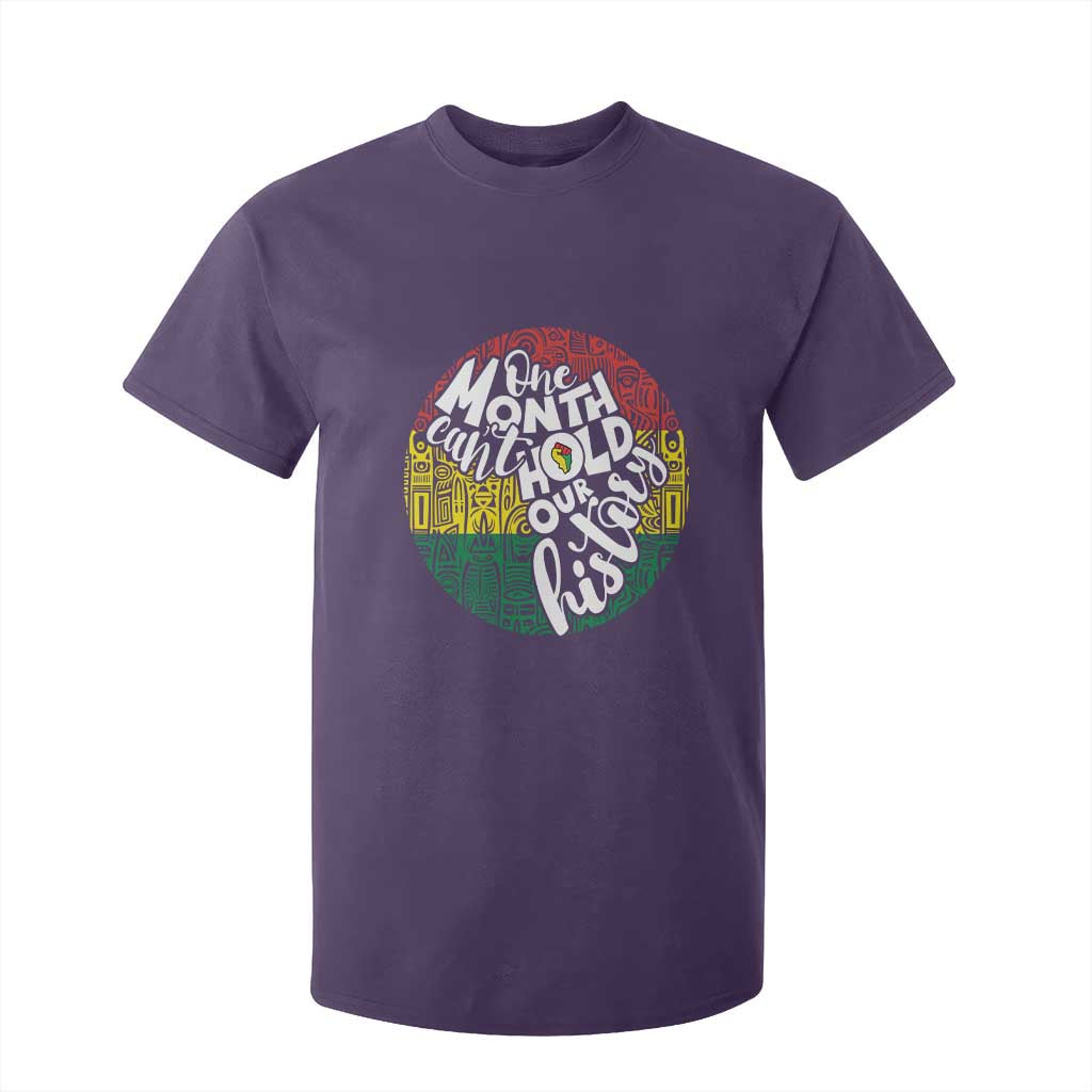 Black Pride T Shirt For Kid One Month Can't Hold Our History African American