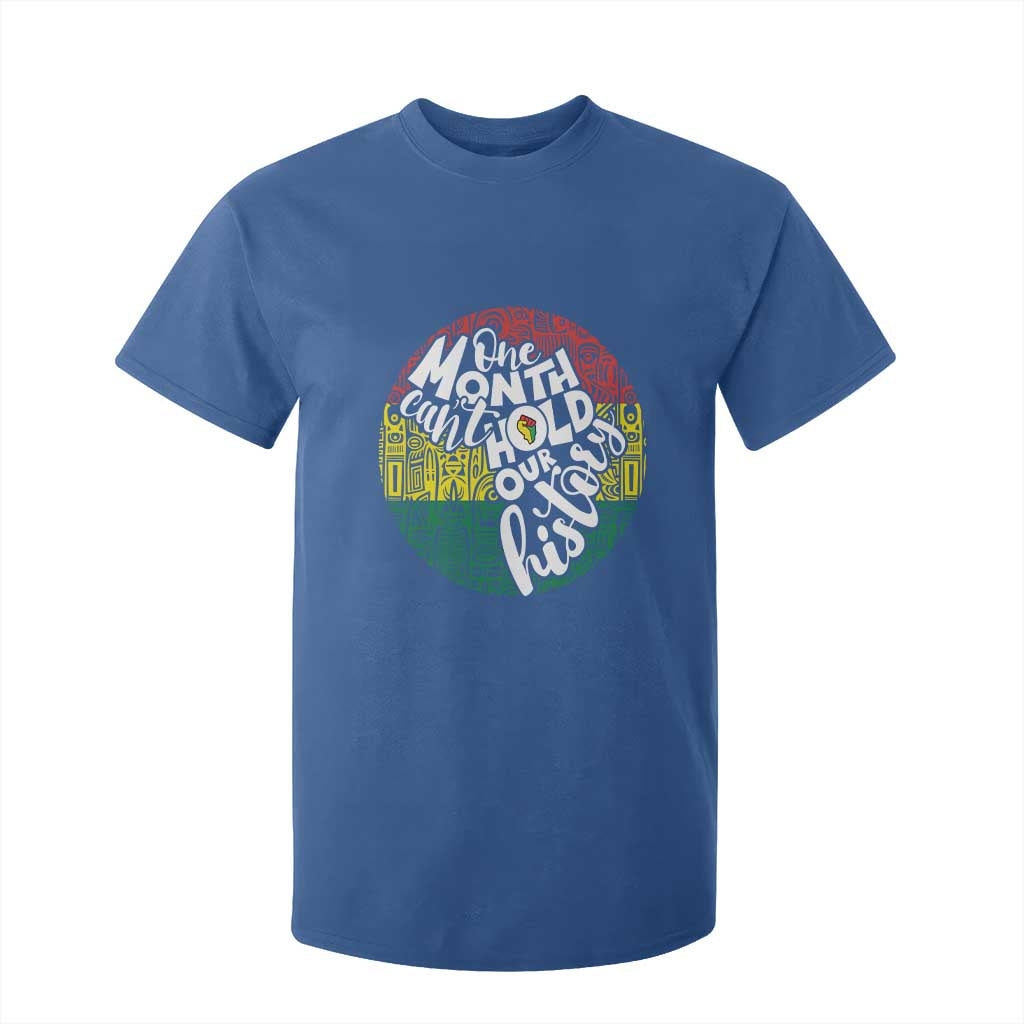 Black Pride T Shirt For Kid One Month Can't Hold Our History African American