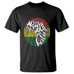Black Pride T Shirt One Month Can't Hold Our History African American
