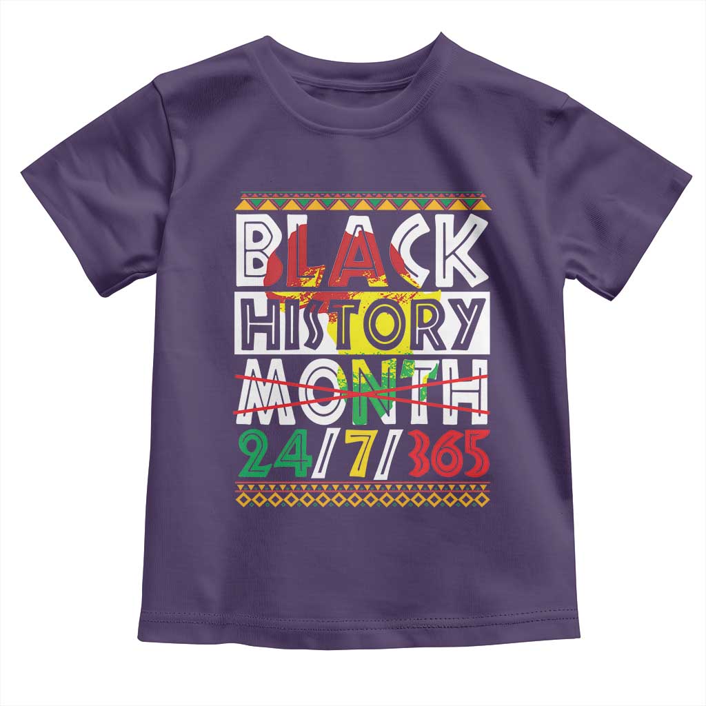 Black History Month Baby Shirt 24/7/365 Gift Pride African American