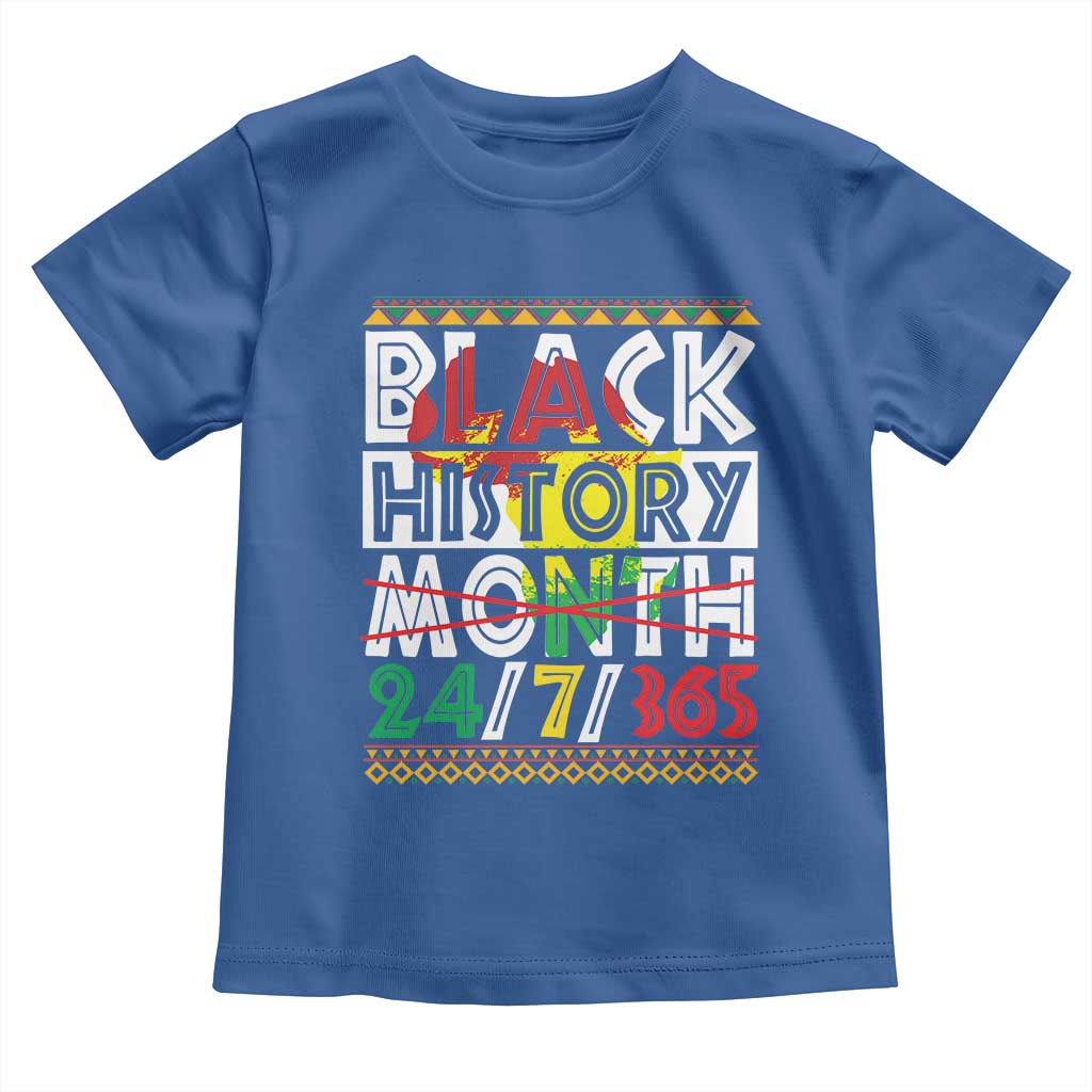 Black History Month Baby Shirt 24/7/365 Gift Pride African American