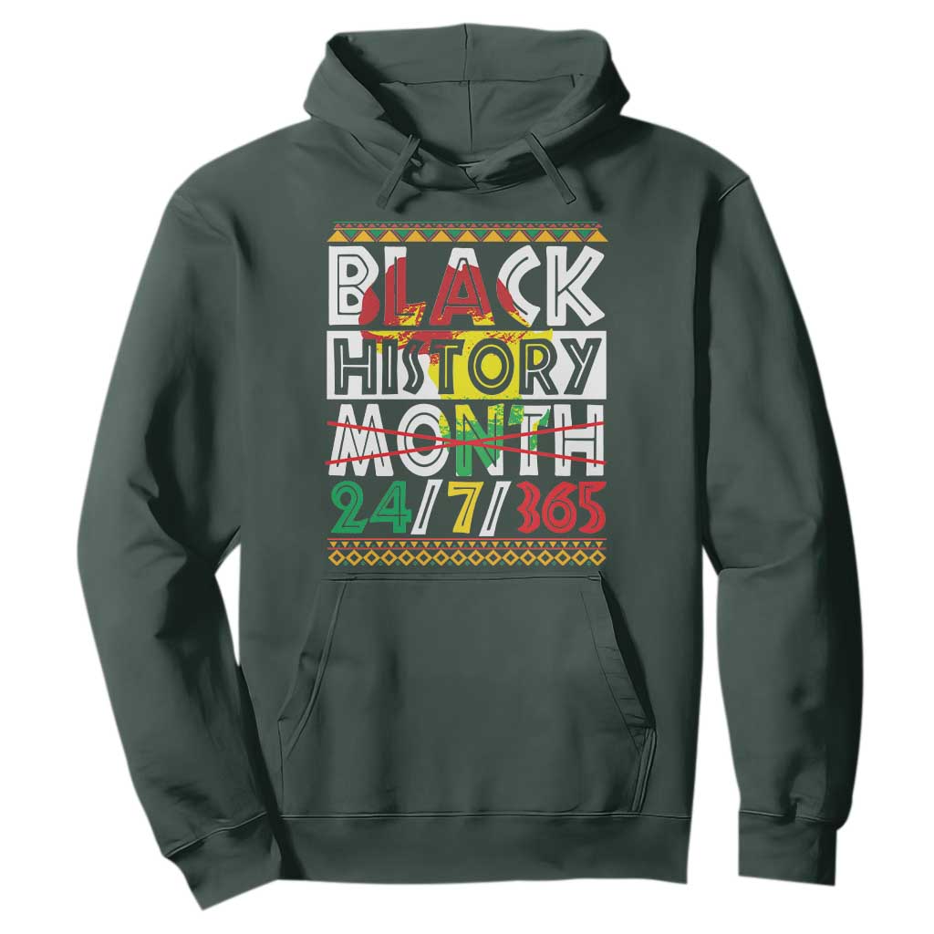 Black History Month Hoodie 24/7/365 Gift Pride African American