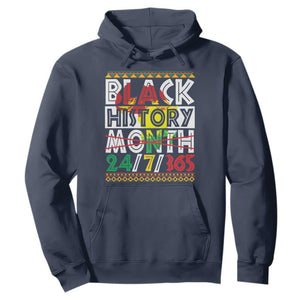 Black History Month Hoodie 24/7/365 Gift Pride African American