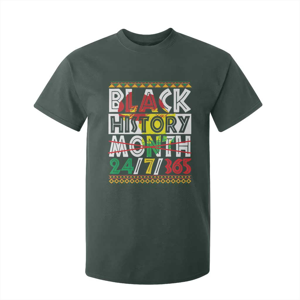 Black History Month T Shirt For Kid 24/7/365 Gift Pride African American