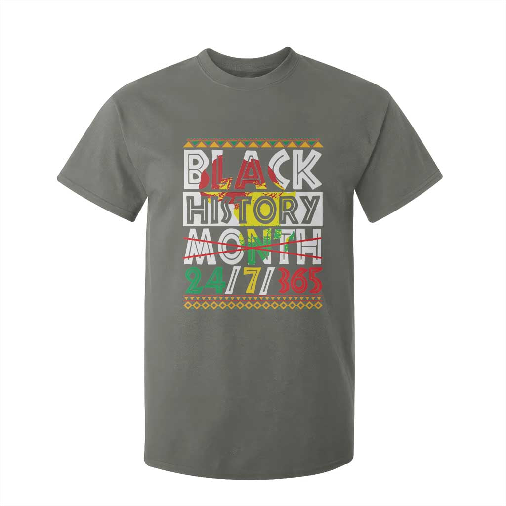 Black History Month T Shirt For Kid 24/7/365 Gift Pride African American