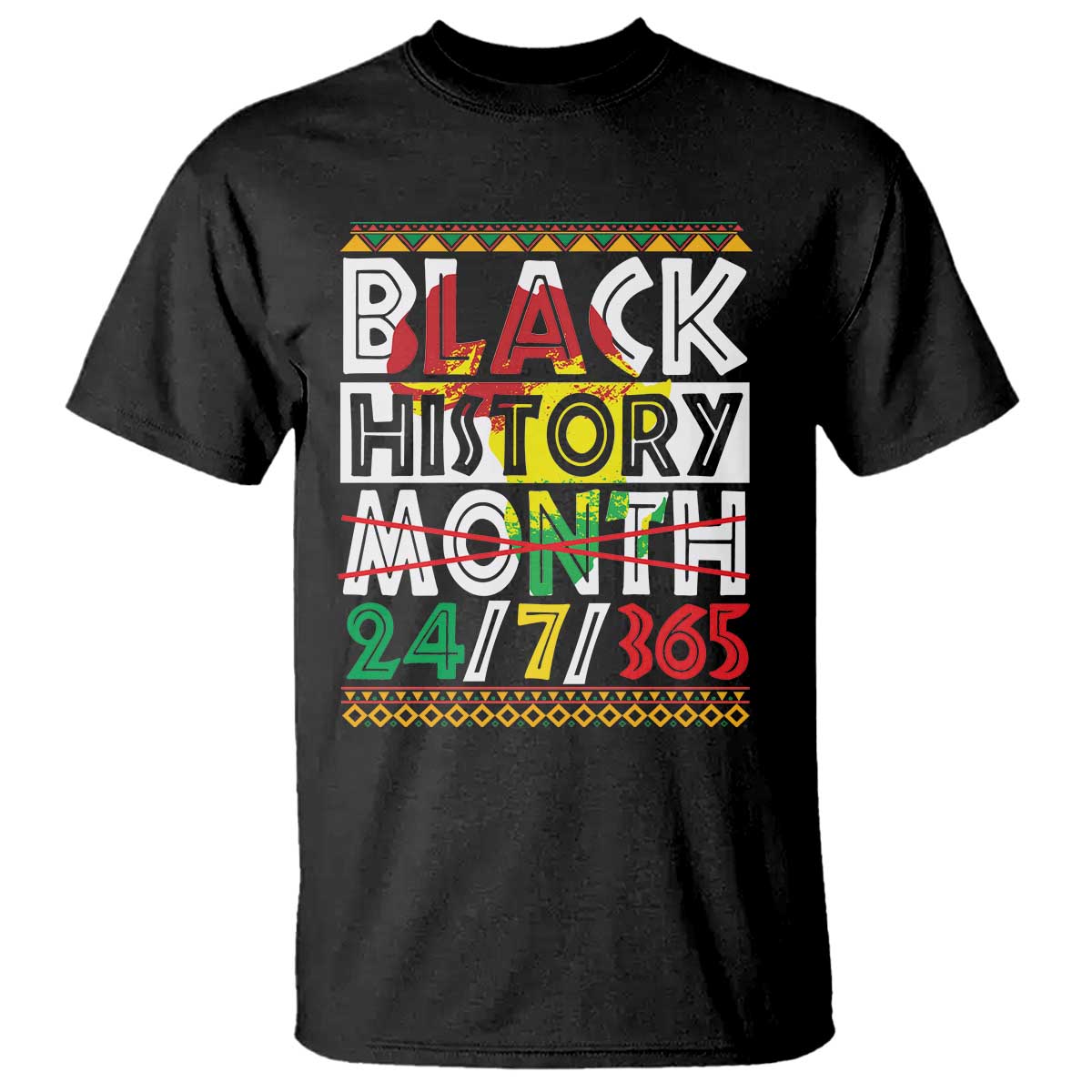 Black History Month T Shirt 24/7/365 Gift Pride African American