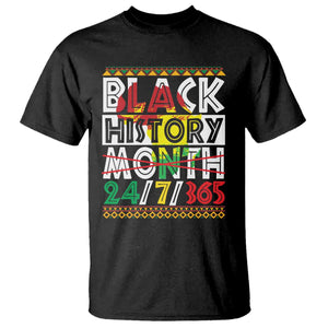 Black History Month T Shirt 24/7/365 Gift Pride African American