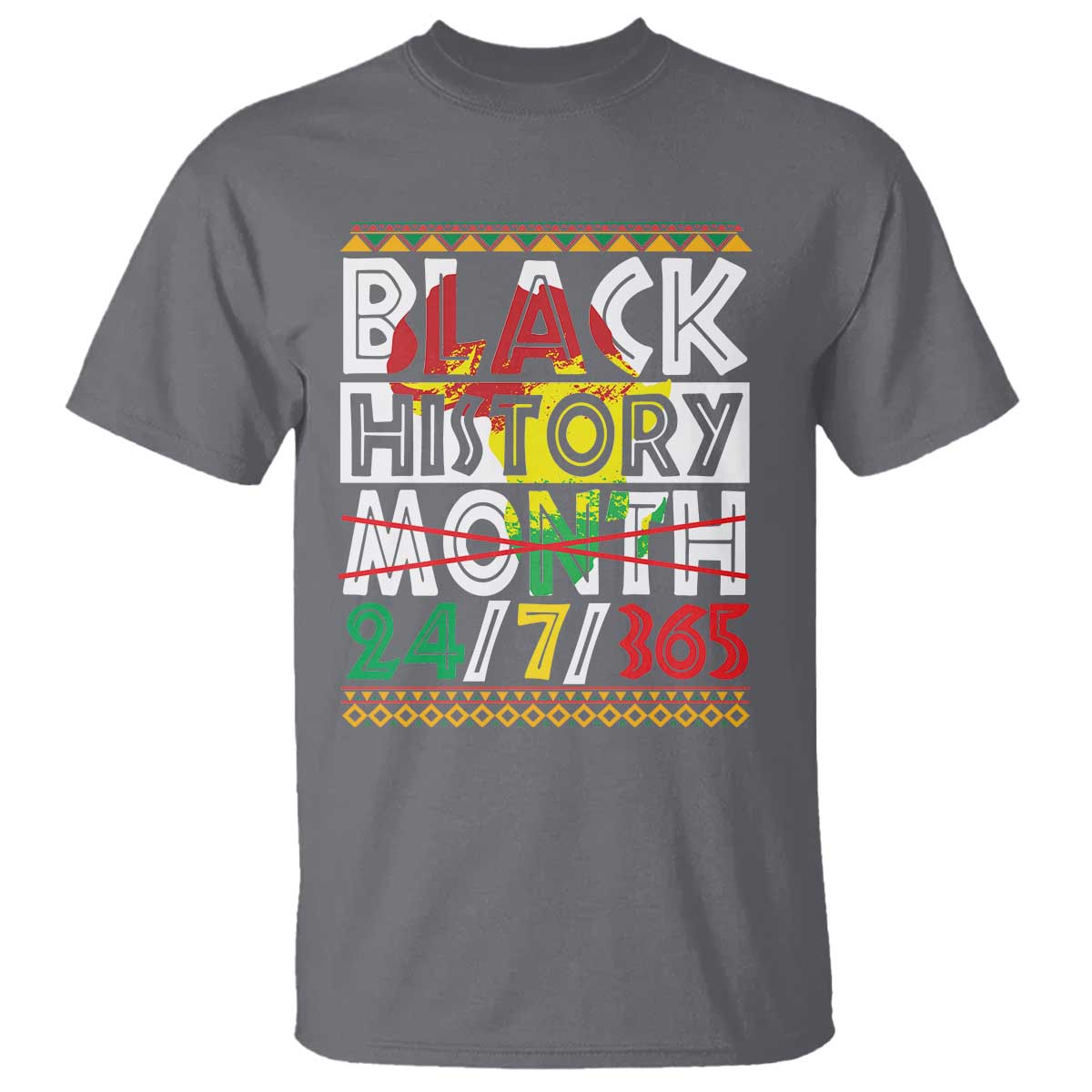 Black History Month T Shirt 24/7/365 Gift Pride African American