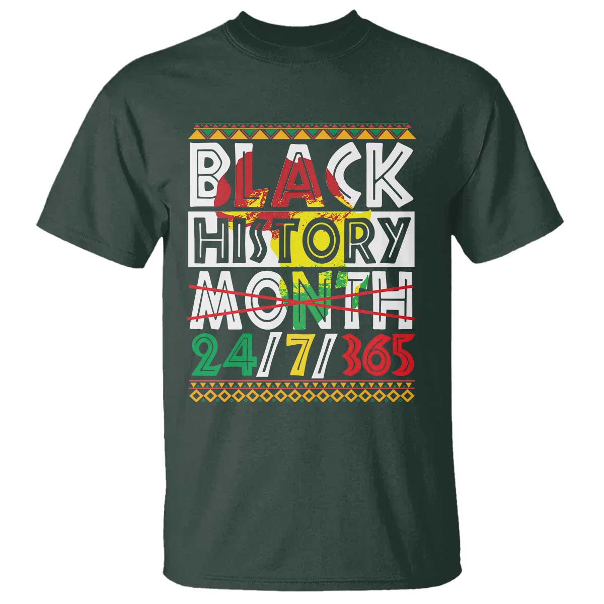 Black History Month T Shirt 24/7/365 Gift Pride African American