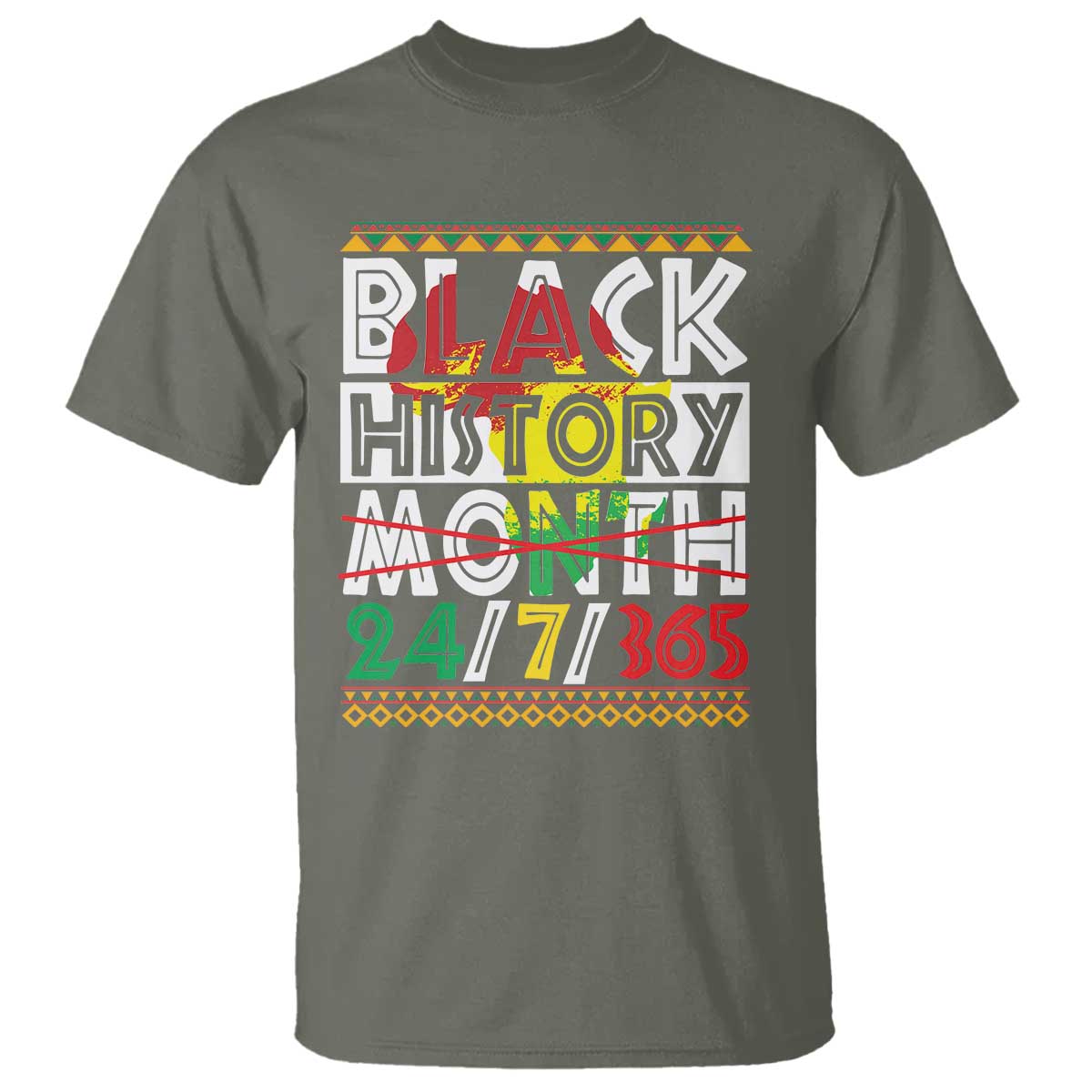 Black History Month T Shirt 24/7/365 Gift Pride African American
